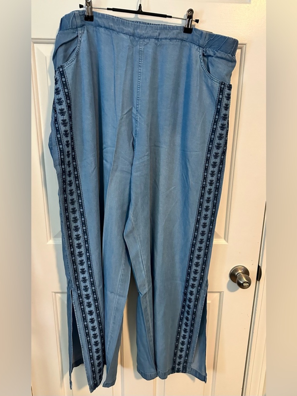 Soft Surroundings Boho Chic Wide Leg Jeans